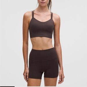 Lululemon Athletica Dark Brown Longline Bra Size 2